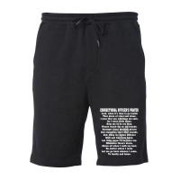 Correctional Officer Prayer Corrections Prayer Fleece Short | Artistshot