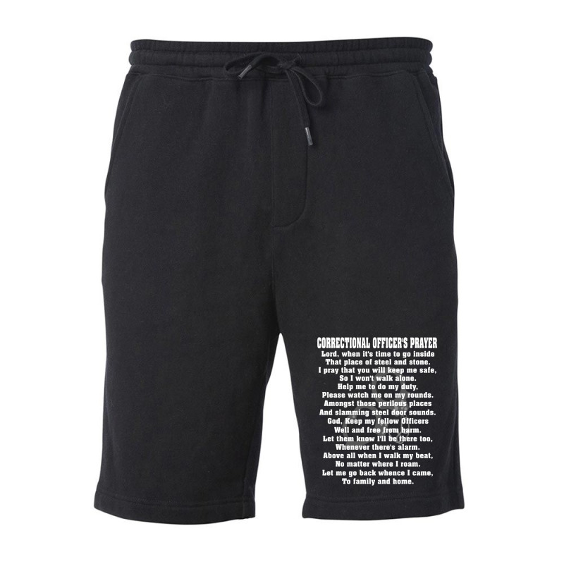 Correctional Officer Prayer Corrections Prayer Fleece Short by bummercaught | Artistshot