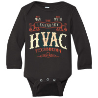 The Man The Myth Hvac Technician Ac Tech Repairman Long Sleeve Baby Bodysuit | Artistshot