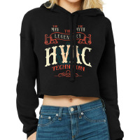 The Man The Myth Hvac Technician Ac Tech Repairman Cropped Hoodie | Artistshot