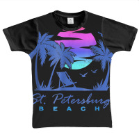 St. Petersburg Beach St Pete Florida Vacation Vintage Sunset Graphic Youth T-shirt | Artistshot