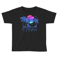 St. Petersburg Beach St Pete Florida Vacation Vintage Sunset Toddler T-shirt | Artistshot