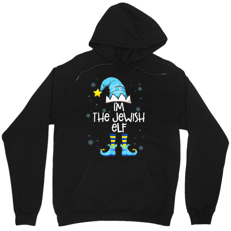 Happy Christmukkah Jewish I'm The Jewish Elf Christmas Xmas Unisex Hoodie | Artistshot