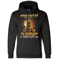 Ghouls Night Out Won't You Come Over On Halloween Funny Champion Hoodie | Artistshot