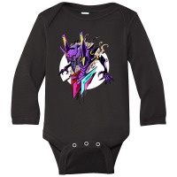 Evaangel Genesis Robot Unit 01 Long Sleeve Baby Bodysuit | Artistshot