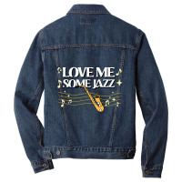 Love Me Some Jazz Men Denim Jacket | Artistshot