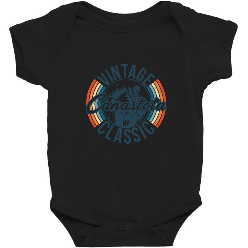 I Love Canastota New York Retro Vintage Classic Limited Edition Baby Bodysuit by hardrollsjudo | Artistshot