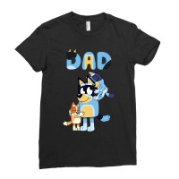 Dad Playing Son And Daughter Ladies Fitted T-shirt | Artistshot