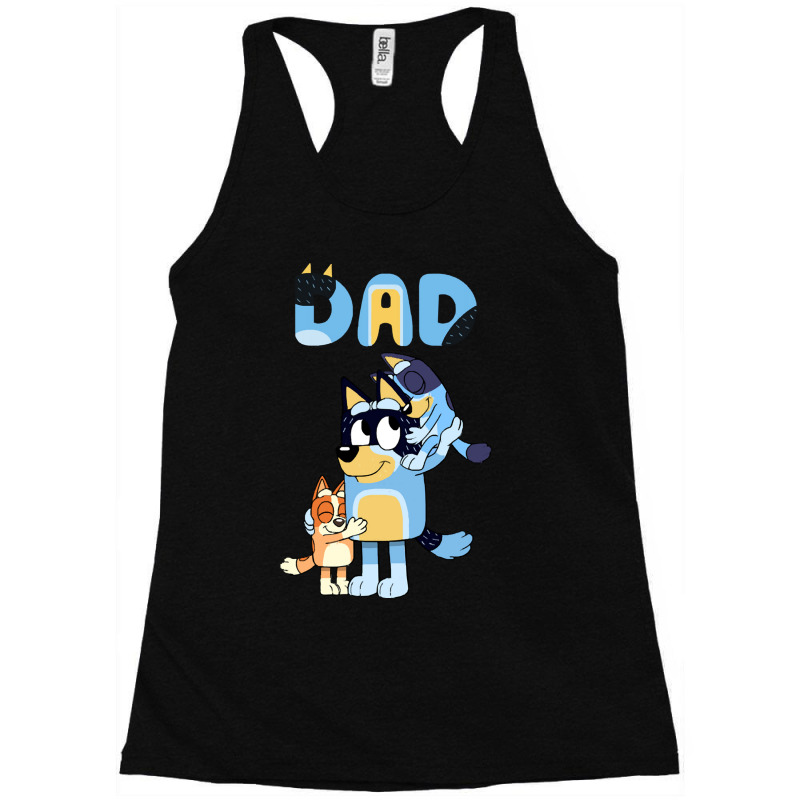 Dad Playing Son And Daughter Racerback Tank | Artistshot