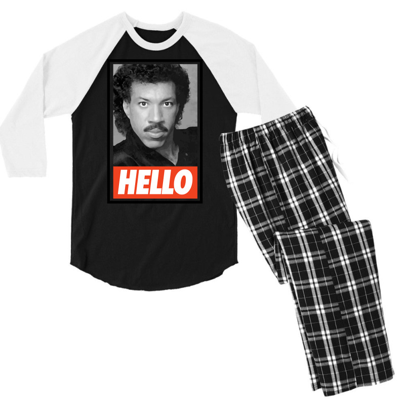 Hello Men's 3/4 Sleeve Pajama Set by Kosdapen517 | Artistshot