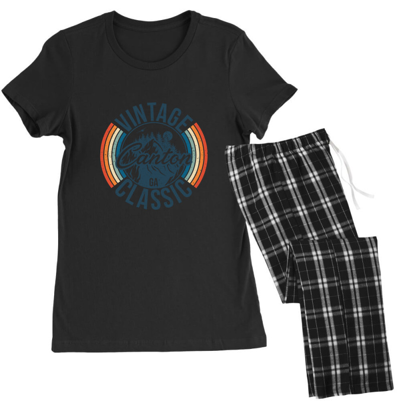 I Love Canton Georgia Retro Vintage Classic Limited Edition Women's Pajamas Set | Artistshot