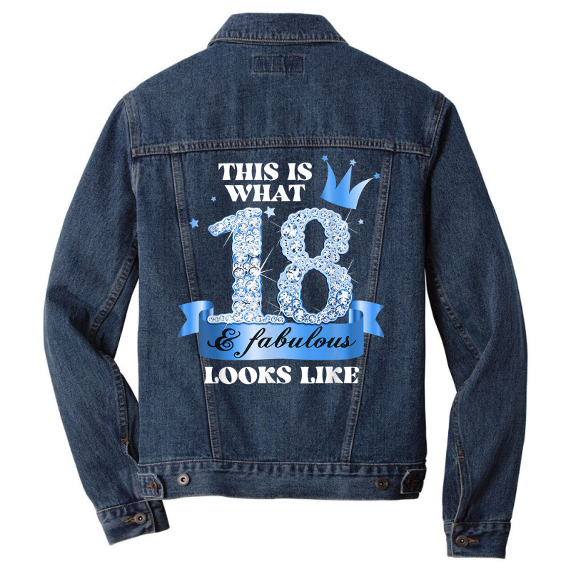 18 & Fabulous I Blue Black Party Group Candid Photo Outfit Men Denim Jacket | Artistshot