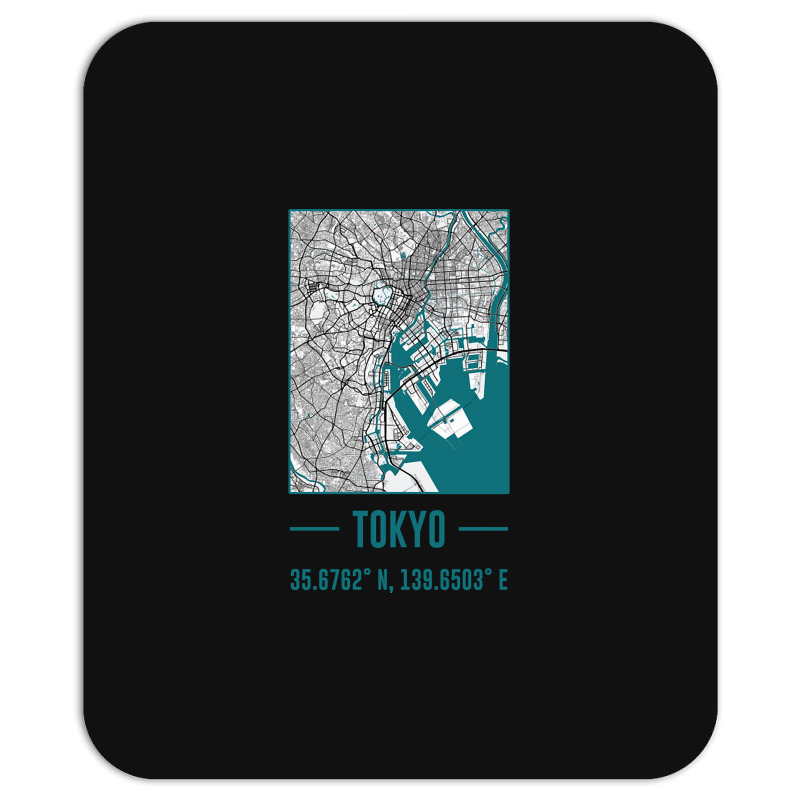 Tokyo Minimalist City Map, Tokyo Diy City Map Mousepad | Artistshot