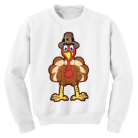 Funny Thanksgiving Turkey 2020 Cute Pilgrim Turkey Day Gift Youth Sweatshirt | Artistshot