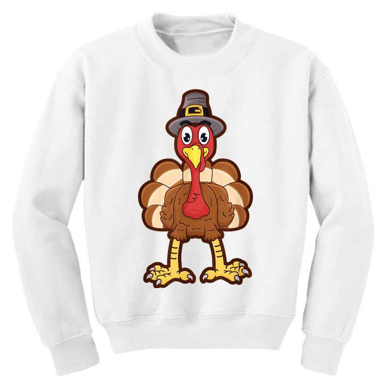 Funny Thanksgiving Turkey 2020 Cute Pilgrim Turkey Day Gift Youth Sweatshirt | Artistshot