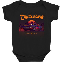 Childersburg Alabama Retro Vintage 80s 90s Muscle Cars Retrowave Aesth Baby Bodysuit | Artistshot