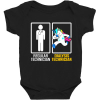 Dialysis Technician Unicorn Nephrology Tech Baby Bodysuit | Artistshot