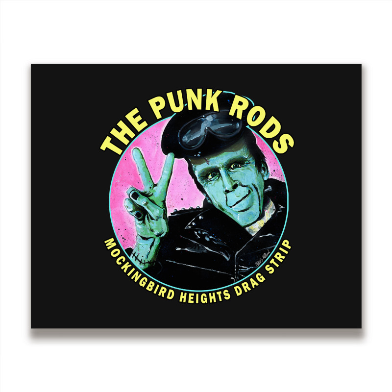 Herman Munster The Punk Rods Metal Print Horizontal | Artistshot