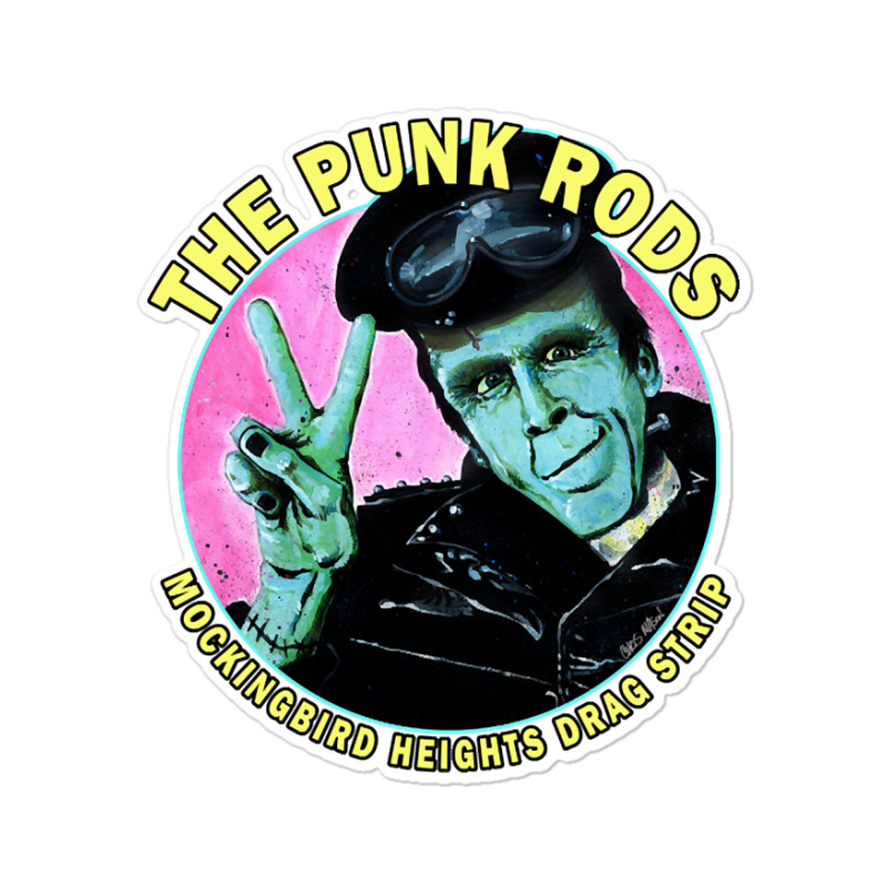 Herman Munster The Punk Rods Sticker | Artistshot