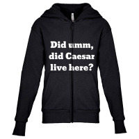 Did Umm, Did Caesar Live Here Youth Zipper Hoodie | Artistshot