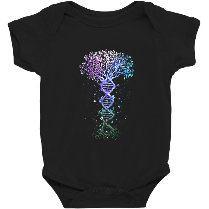 Dna Tree Life Earth Genetics Biologist Science Gift Baby Bodysuit by behindcedar22 | Artistshot