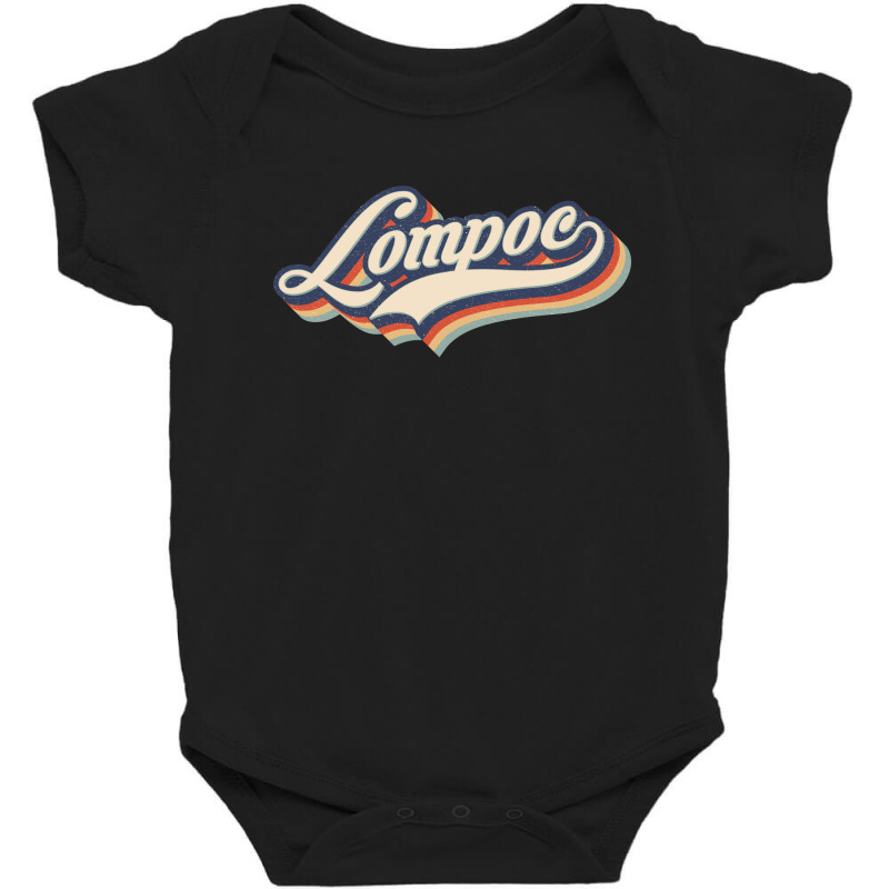 I Love Lompoc City Usa Retro Vintage Baby Bodysuit | Artistshot