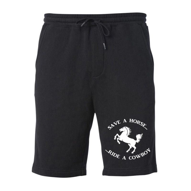 Save A Horse Ride A Cowboy Fleece Short by Ariannajamie | Artistshot