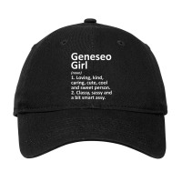 Geneseo Girl Ny New York City Home Roots Adjustable Cap | Artistshot