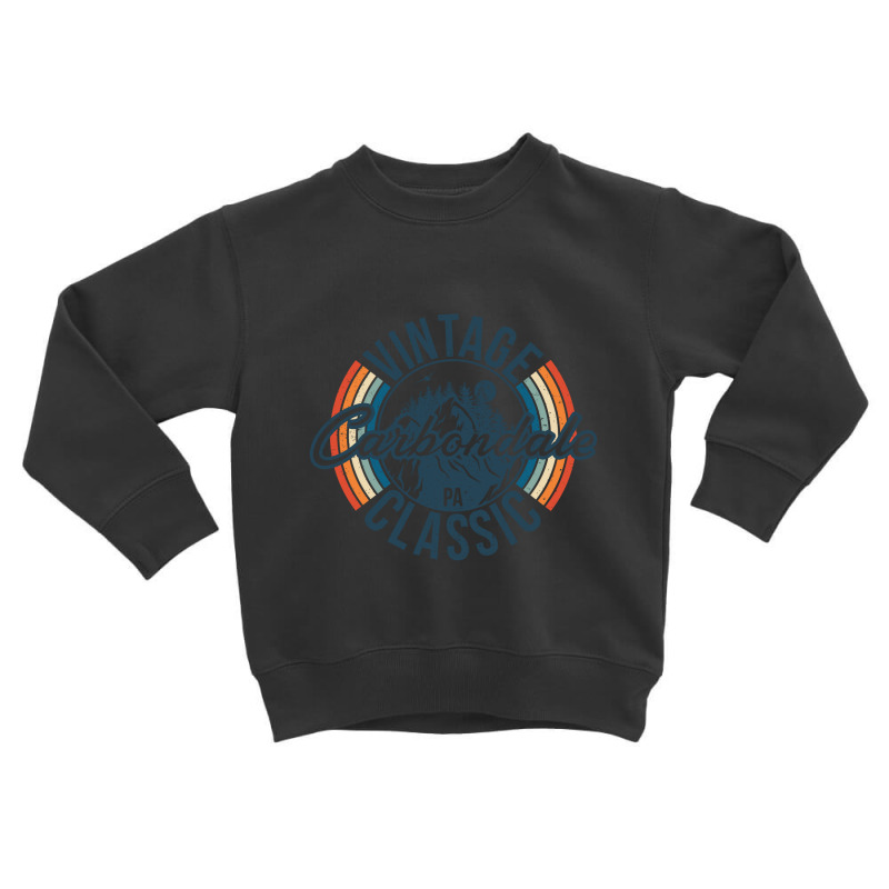 I Love Carbondale Pennsylvania Retro Vintage Classic Limited Edition Toddler Sweatshirt by hardrollsjudo | Artistshot