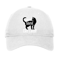 Purrfectly Sane Cat Lady Funny Adjustable Cap | Artistshot