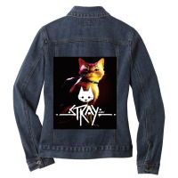 Cat Stray Ladies Denim Jacket | Artistshot