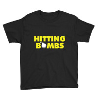 Hitting Bombs - Green Youth Tee | Artistshot