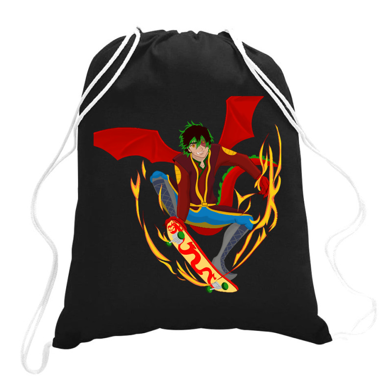 Macdaddy Dragon Lord Drawstring Bags | Artistshot