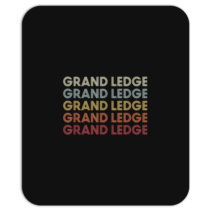 Grand Ledge Michigan Grand Ledge Mi Retro Vintage Text Mousepad | Artistshot