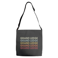 Grand Ledge Michigan Grand Ledge Mi Retro Vintage Text Adjustable Strap Totes | Artistshot