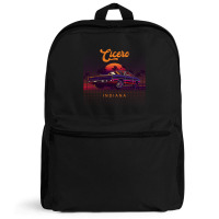 Cicero Indiana Retro Vintage 80s 90s Muscle Cars Retrowave Aesthetic Backpack | Artistshot