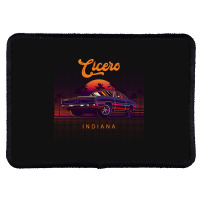 Cicero Indiana Retro Vintage 80s 90s Muscle Cars Retrowave Aesthetic Rectangle Patch | Artistshot