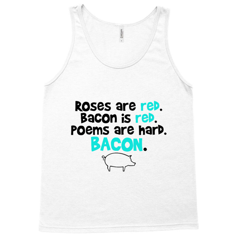 Bacon  Red Tank Top by Ariannajamie | Artistshot