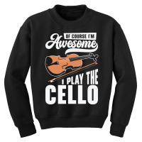 Music Cello Instrument Classical Music Cellist (2) Youth Sweatshirt | Artistshot