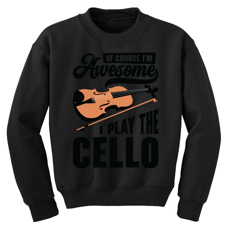 Music Cello Instrument Classical Music Cellist-8ytzg Youth Sweatshirt | Artistshot