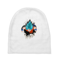 Dragon Ballz Saiyan Blue Baby Beanies | Artistshot