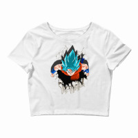 Dragon Ballz Saiyan Blue Crop Top | Artistshot