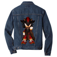 Black Hedgehog Shadow Hero Men Denim Jacket | Artistshot