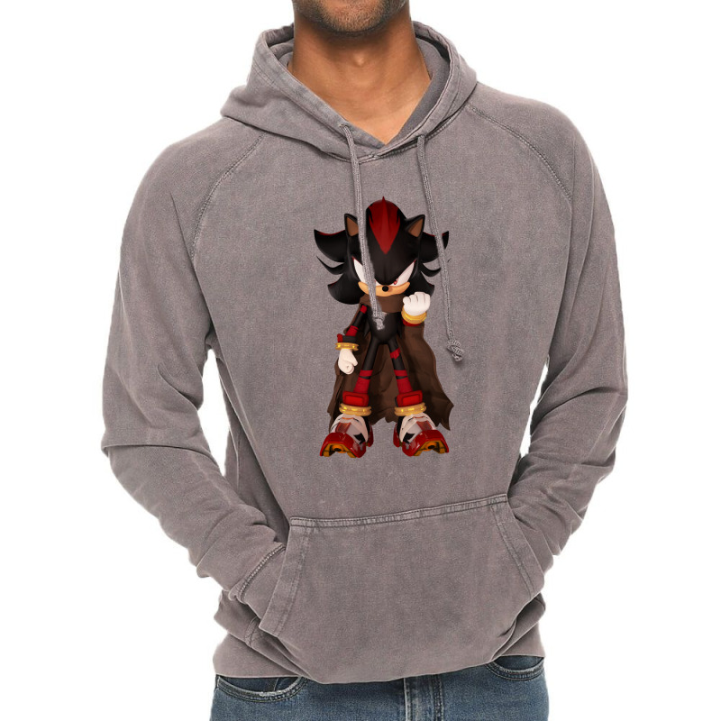 Black Hedgehog Shadow Hero Vintage Hoodie by Claire J Tinsley | Artistshot