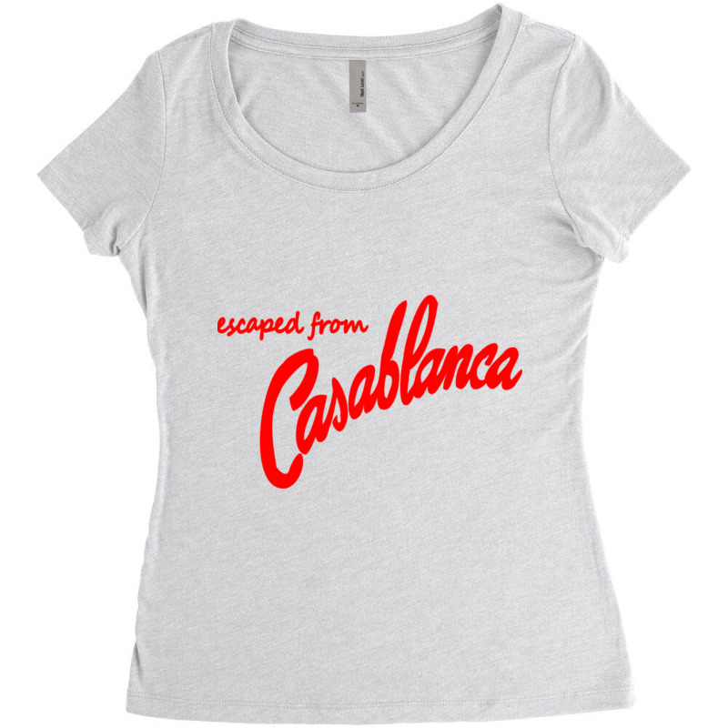 Casablanca Movie Escaped From Casablanca Women's Triblend Scoop T-shirt by cm-arts | Artistshot