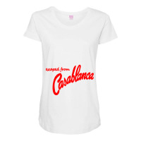 Casablanca Movie Escaped From Casablanca Maternity Scoop Neck T-shirt | Artistshot