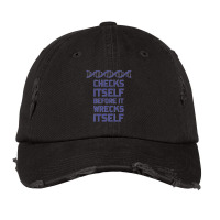 Check Yourself Before You Wreck Your Dna Genetics Vintage Cap | Artistshot