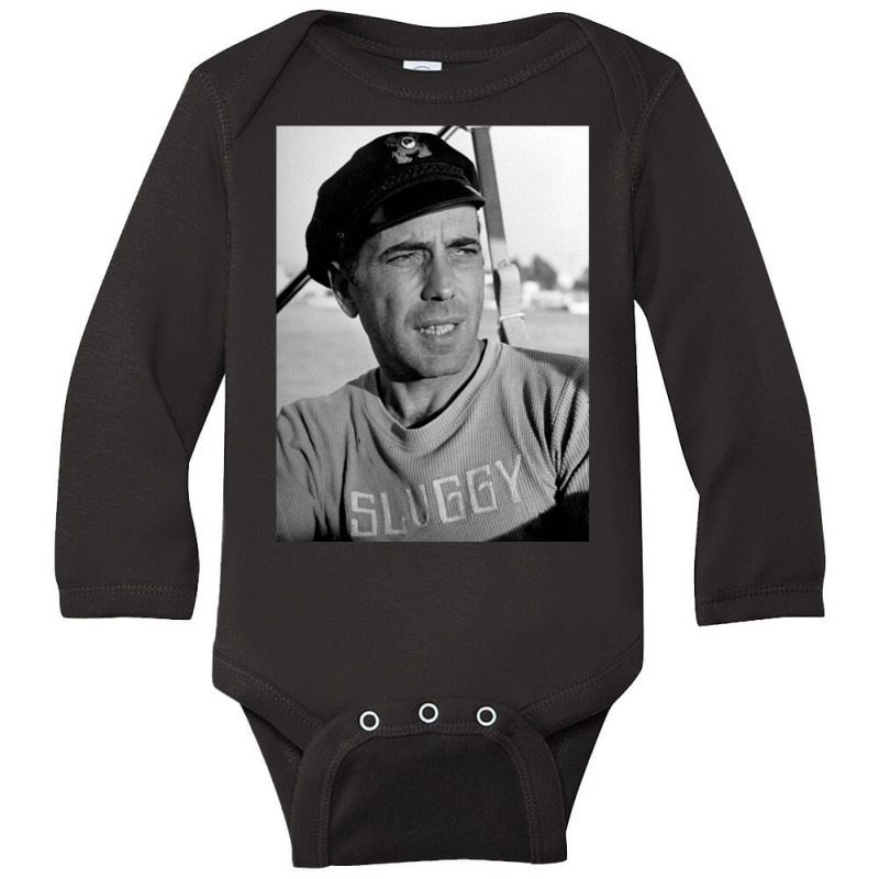 Humphrey Bogart Long Sleeve Baby Bodysuit by cm-arts | Artistshot