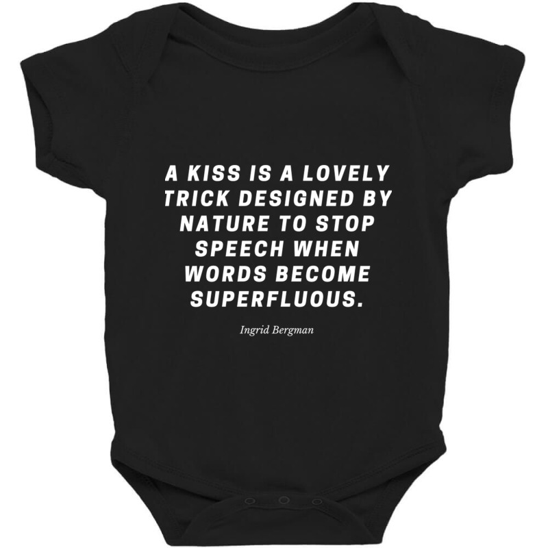 Ingrid Bergman Ingrid Bergman Quote Baby Bodysuit by cm-arts | Artistshot