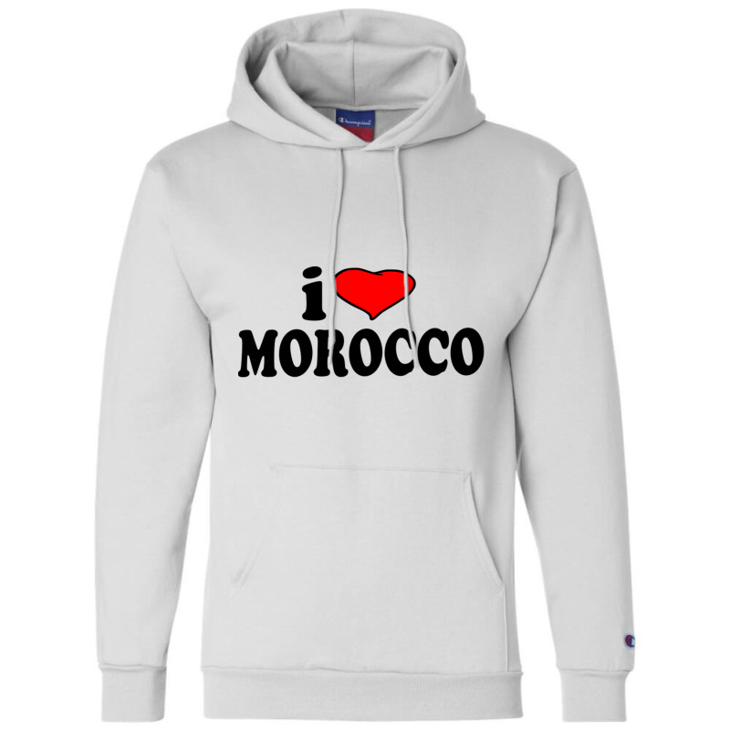 Morocco I Love Morocco Champion Hoodie by cm-arts | Artistshot